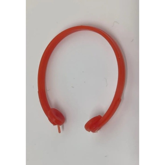 Vintage Barbie 1980s Red Headphones Replacement Doll Accessory Cordless Earphone - Picture 2 of 2